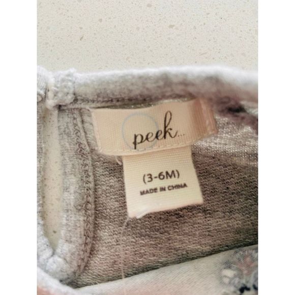 NWT Peek Floral Embroidered Sweatshirt Tee Size 3 - 6 months - Picture 10 of 10